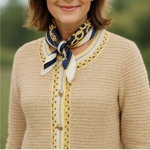 Ann Taylor 100% Cotton Knit Cardigan- textured and timeless NWT - price is firm